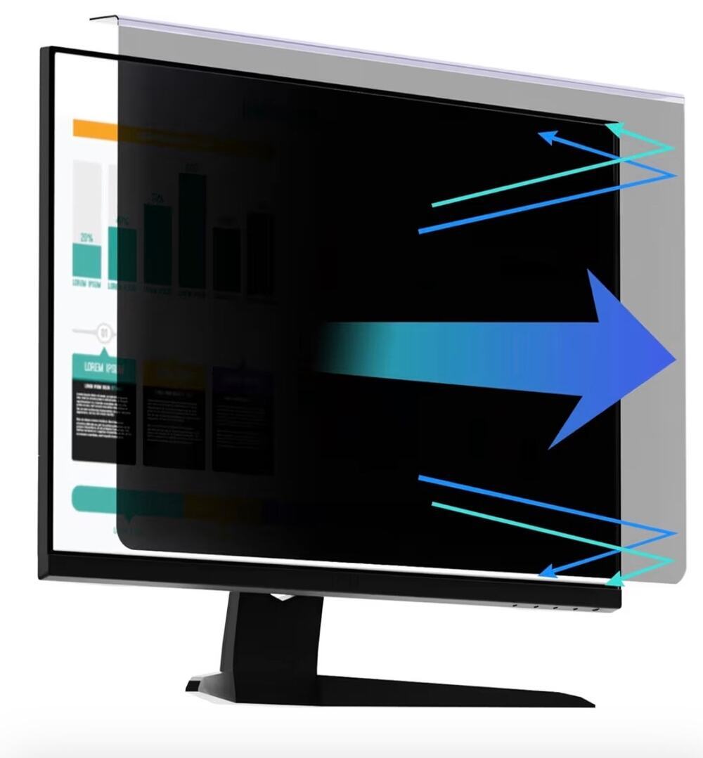 27 inch Privacy + Anti-Blue Light Computer Monitor Filter PC Screen Protector